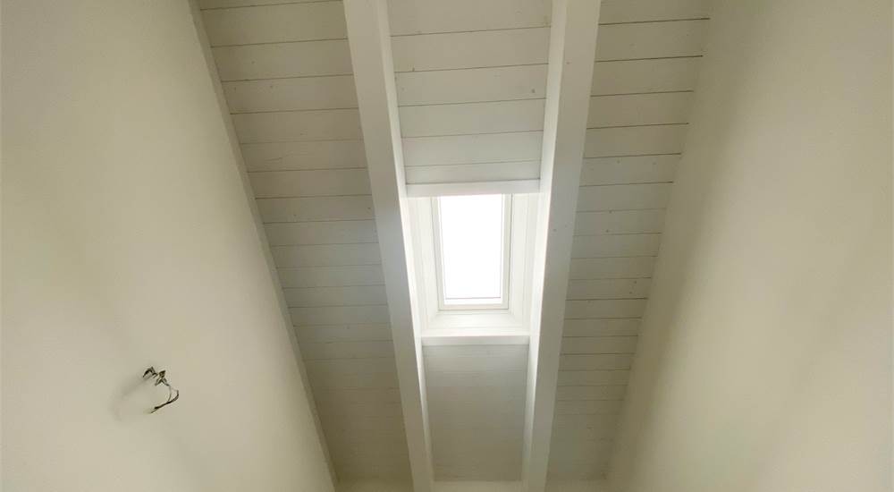 vista tetto in legno